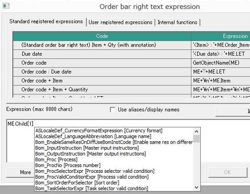 Expression Dialog