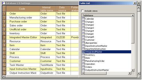 Data I/O Settings