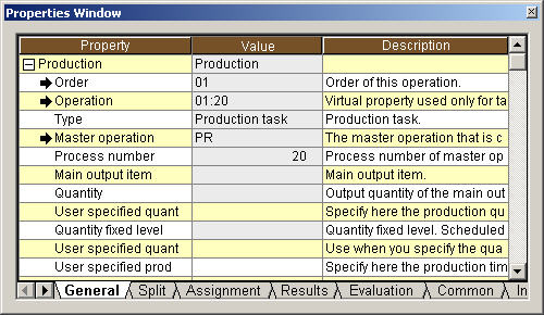 Properties Window to makes it easy to confirm the data settings