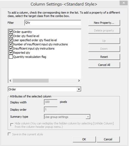 Filter function